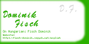 dominik fisch business card